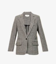 Load image into Gallery viewer, Isabel Marant Etoile Grey Plaid single button jacket, Size 38
