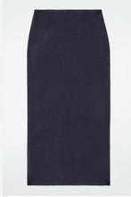 Load image into Gallery viewer, Cos Navy Knit midi skirt, Size Small
