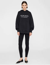 Load image into Gallery viewer, Anine Bing Black Logo oversized hoodie, Size medium
