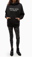 Load image into Gallery viewer, Anine Bing Black Logo oversized hoodie, Size medium
