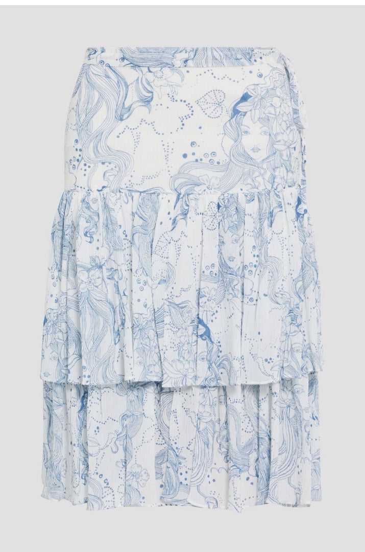 See by Chloe White Whimsical patterned skirt, Size 38