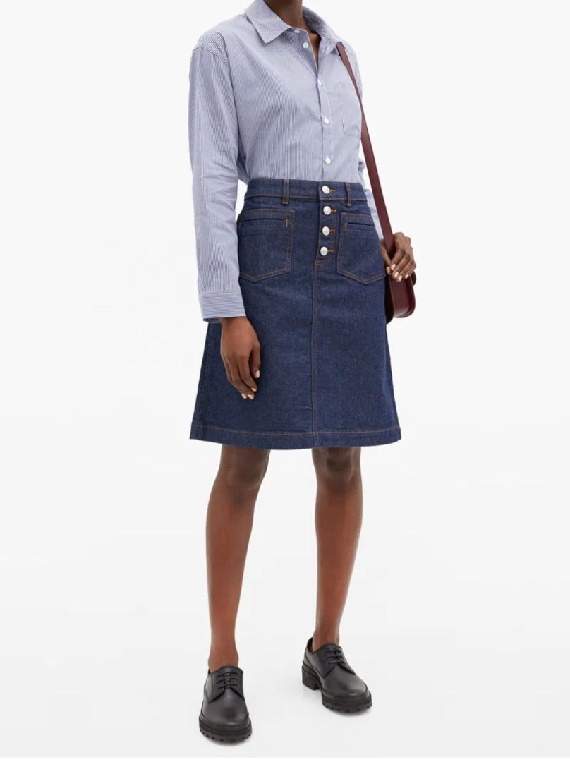 APC Blue Denim skirt, Size 38