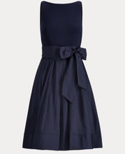 Load image into Gallery viewer, Ralph Lauren Midnight blue Taffeta and jersey ballerina dress, Size US6/UK10
