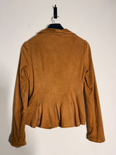 Load image into Gallery viewer, traffic people Tan Faux suede jacket, Size xs
