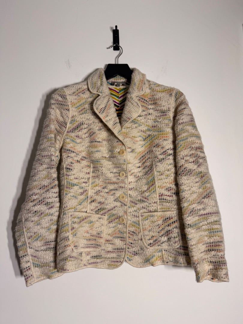 Missoni sport Cream Nubby jacket, Size 44