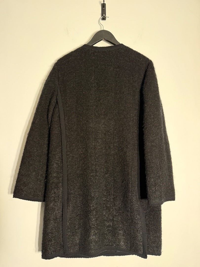 D&G Black Nubby tweed coat, Size 46