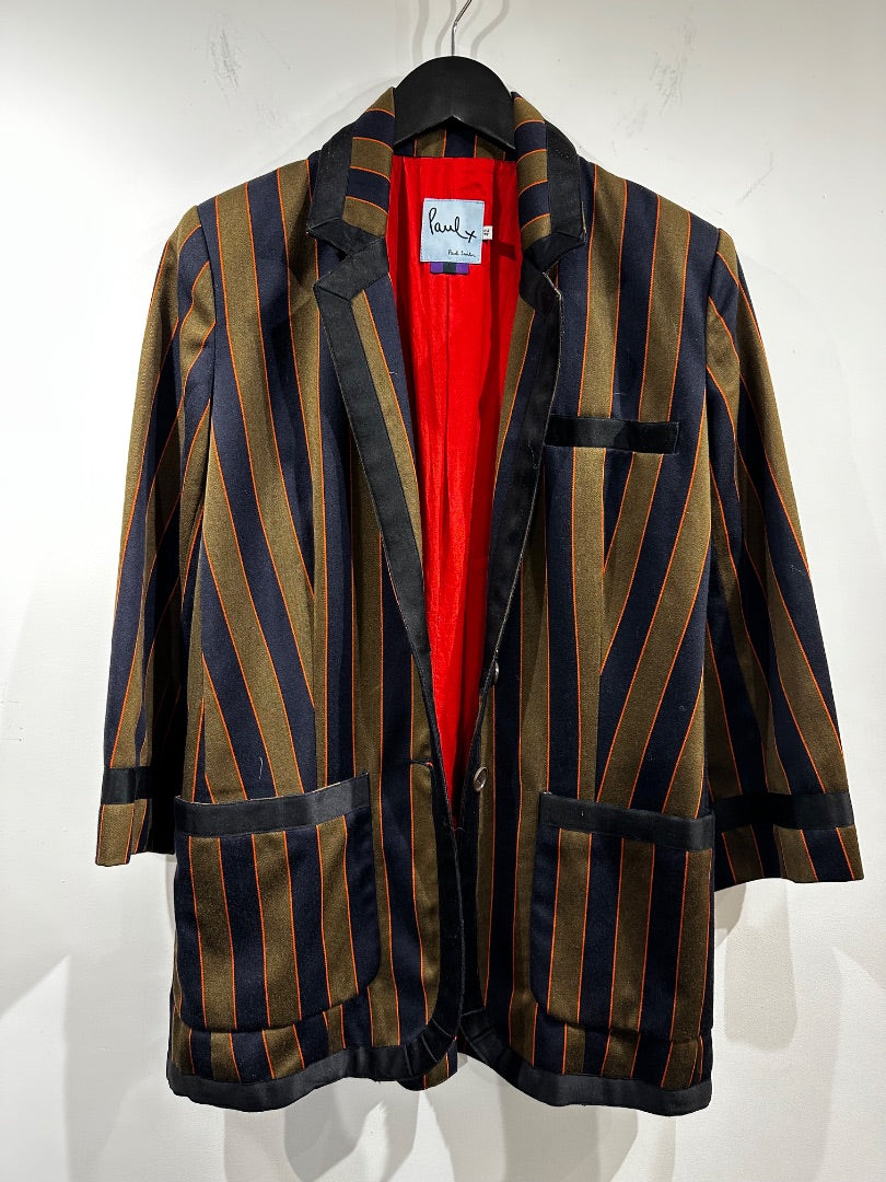 paul smith khaki & navy stripe blazer, Size 42