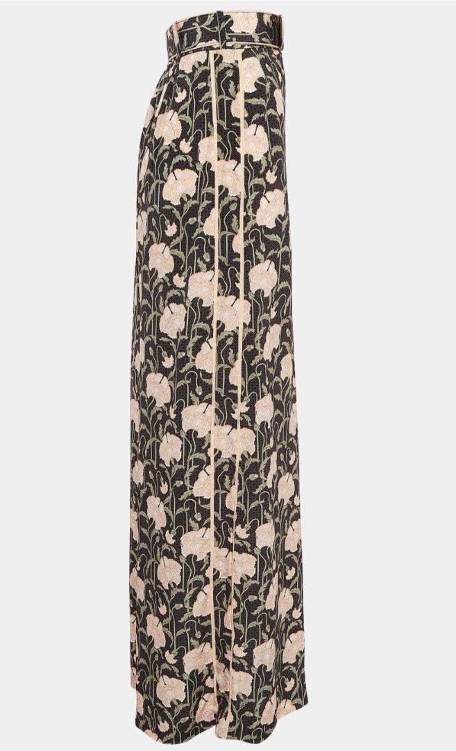 Zimmermann Black Floral trousers, Size 2