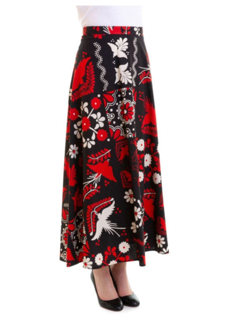 red valentino Red Midi skirt, Size 12