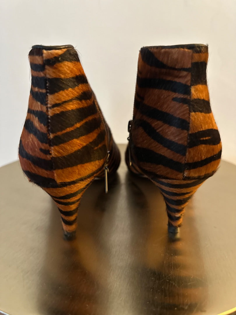 carvela tan tiger print ankle boots, Size 39