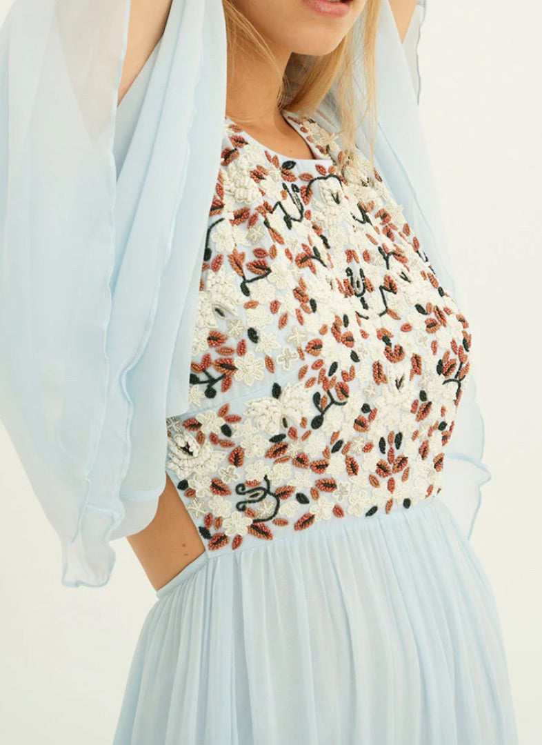 Antik batik Blue Floaty dress, Size M/40