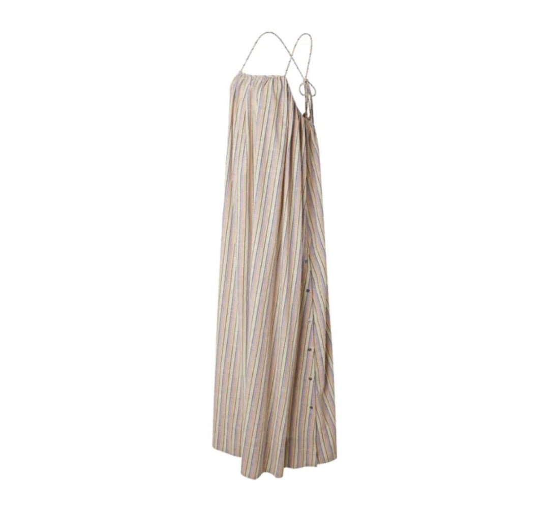 Soeur Taupe Arielle striped sundress, Size 36