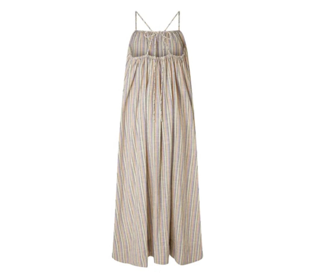 Soeur Taupe Arielle striped sundress, Size 36