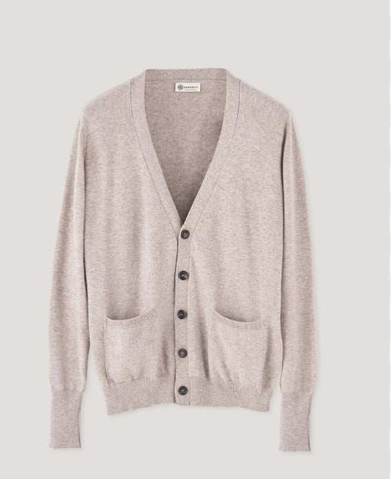 Connolly Dove grey Longline cashmere cardigan, Size S/M