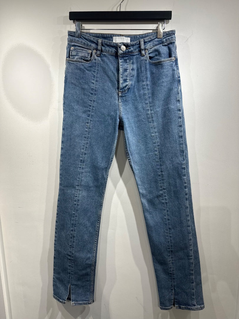 samsoe and samsoe blue split hem jeans, Size waist 28