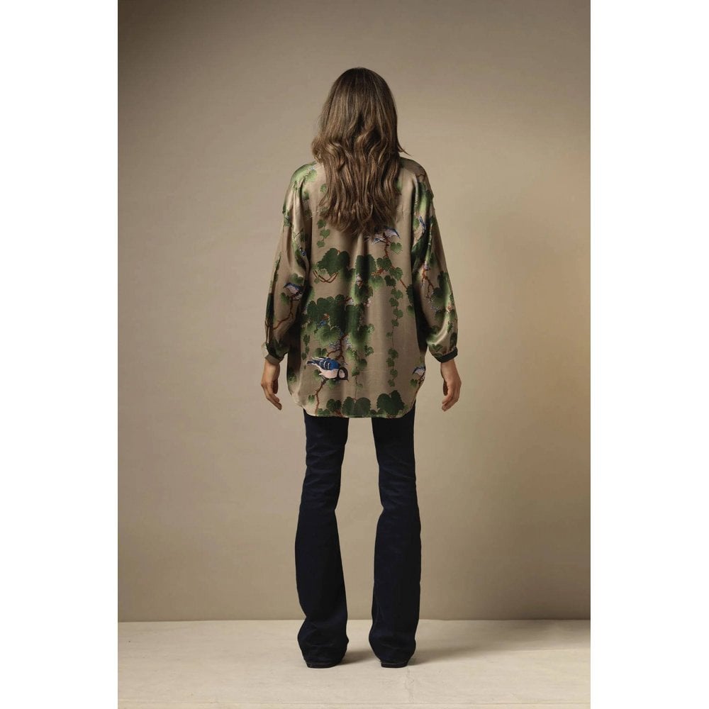 one hundred stars khaki darcy shirt, Size S/M