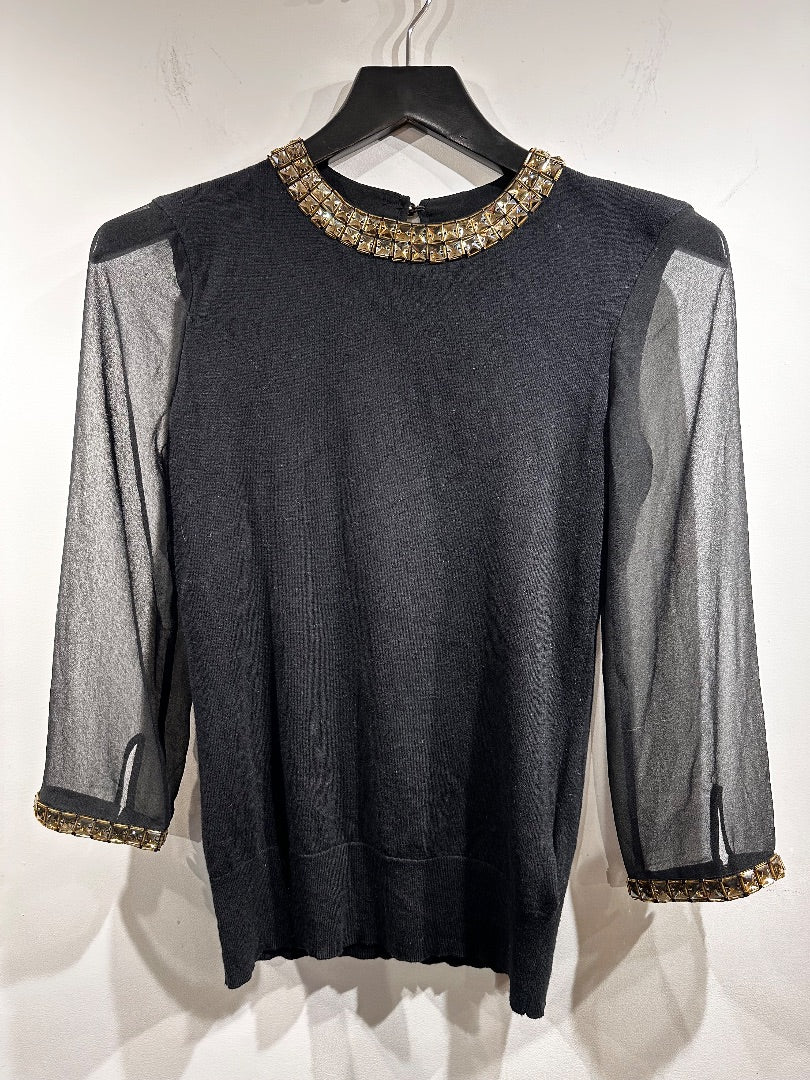 ted baker black embellished knit, Size 1