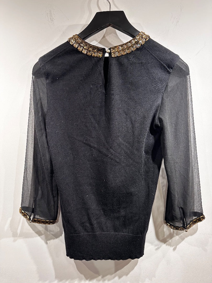 ted baker black embellished knit, Size 1