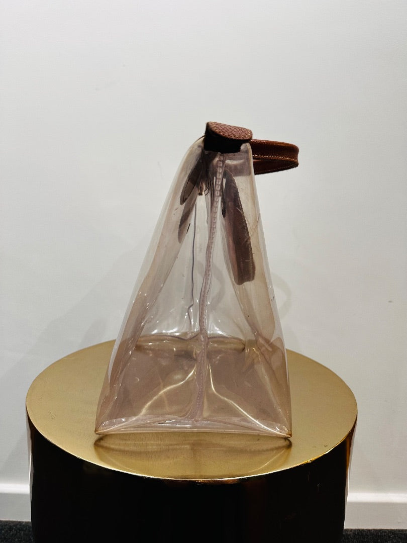 longchamp clear la pilage tote, Size