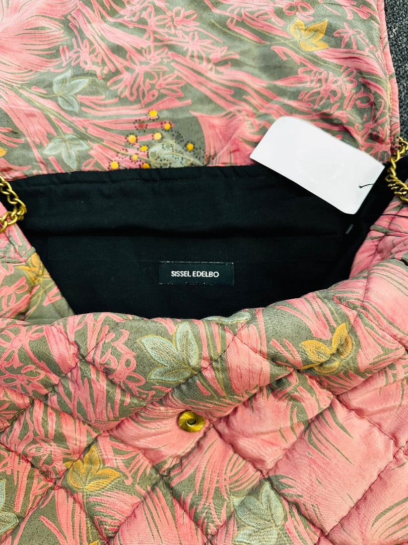 sissel edelbo pink/khaki quilted shoulder bag, Size