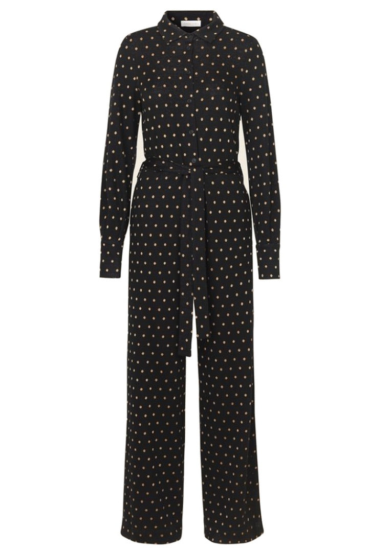 Stine Goya black lana knit jumpsuit, Size large