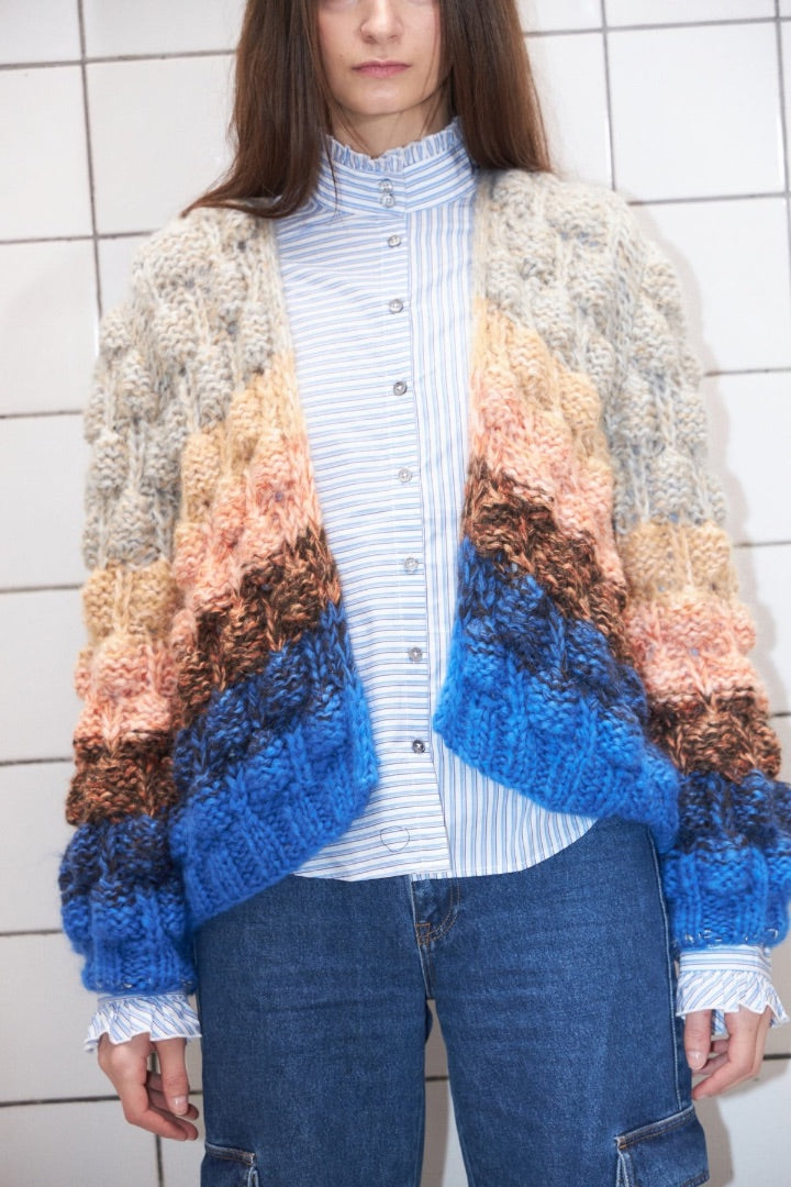 Dawn x Dare multicoloured arena rainbow cardigan, Size large