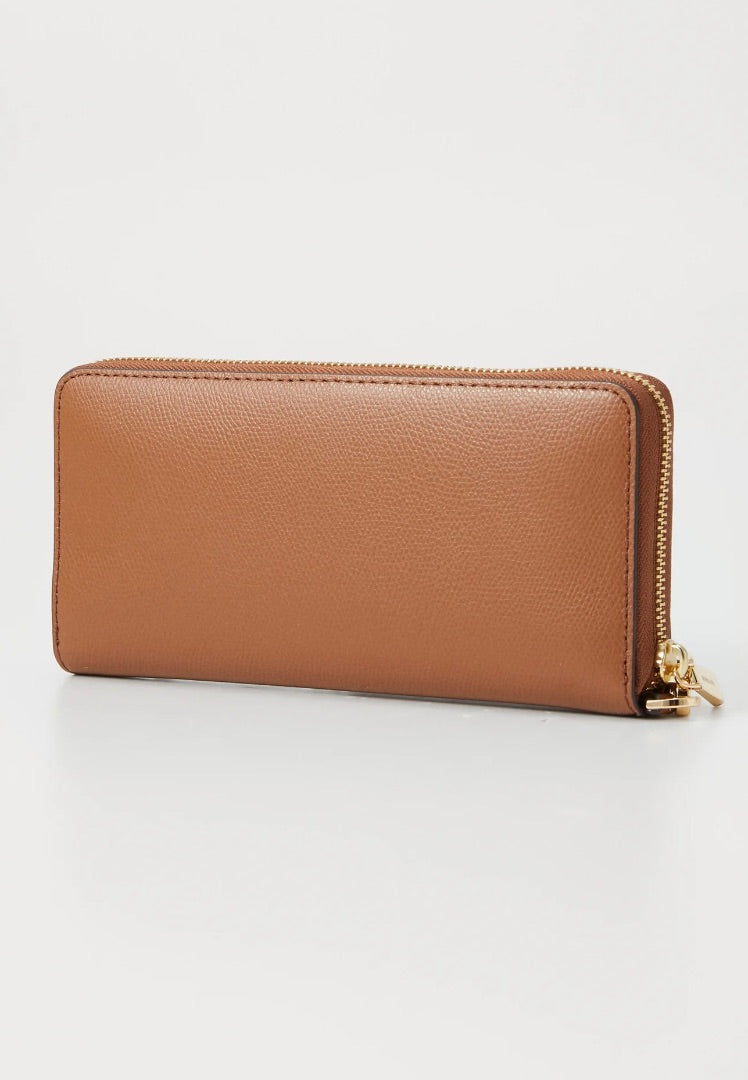 michael kors tan continental leather purse, Size large