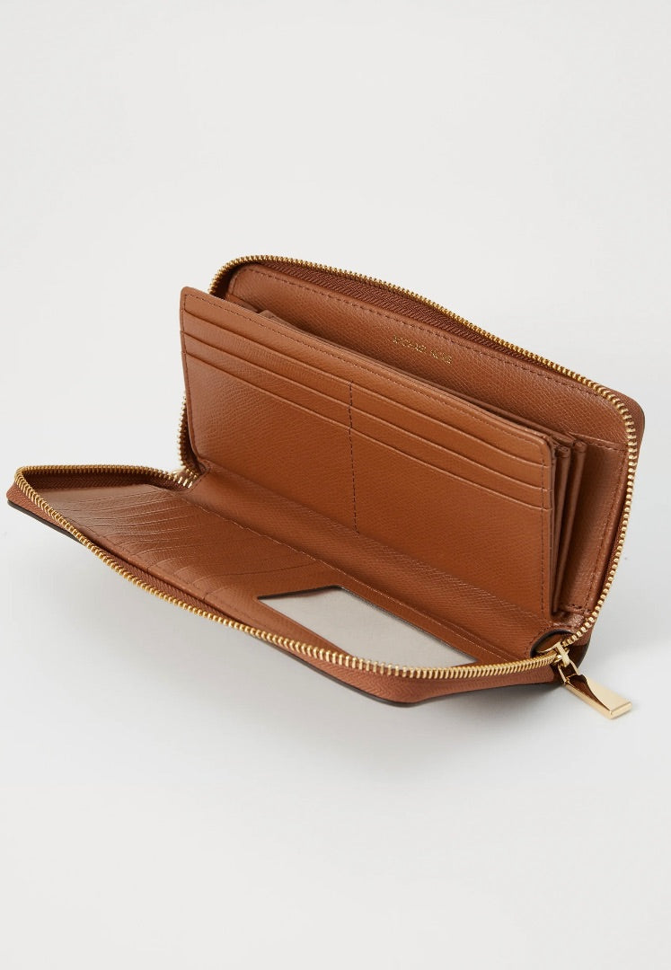 michael kors tan continental leather purse, Size large