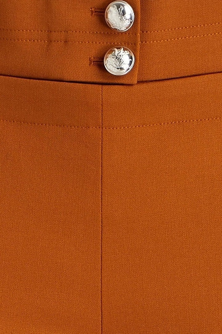 chloe rust wide leg sailor pants, Size 38