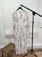 Load image into Gallery viewer, isabel marant ivory, pink and lilac blaine midi dress, Size 42
