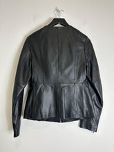 Load image into Gallery viewer, Autograph Black leather jacket, Size 8
