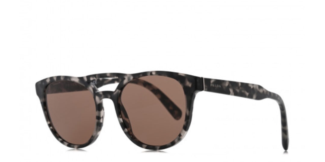 Prada Grey Grey tortoiseshell sunglasses, Size One size