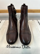 Load image into Gallery viewer, Massimo Dutti Brown Leather Ankle Boots, Size 41
