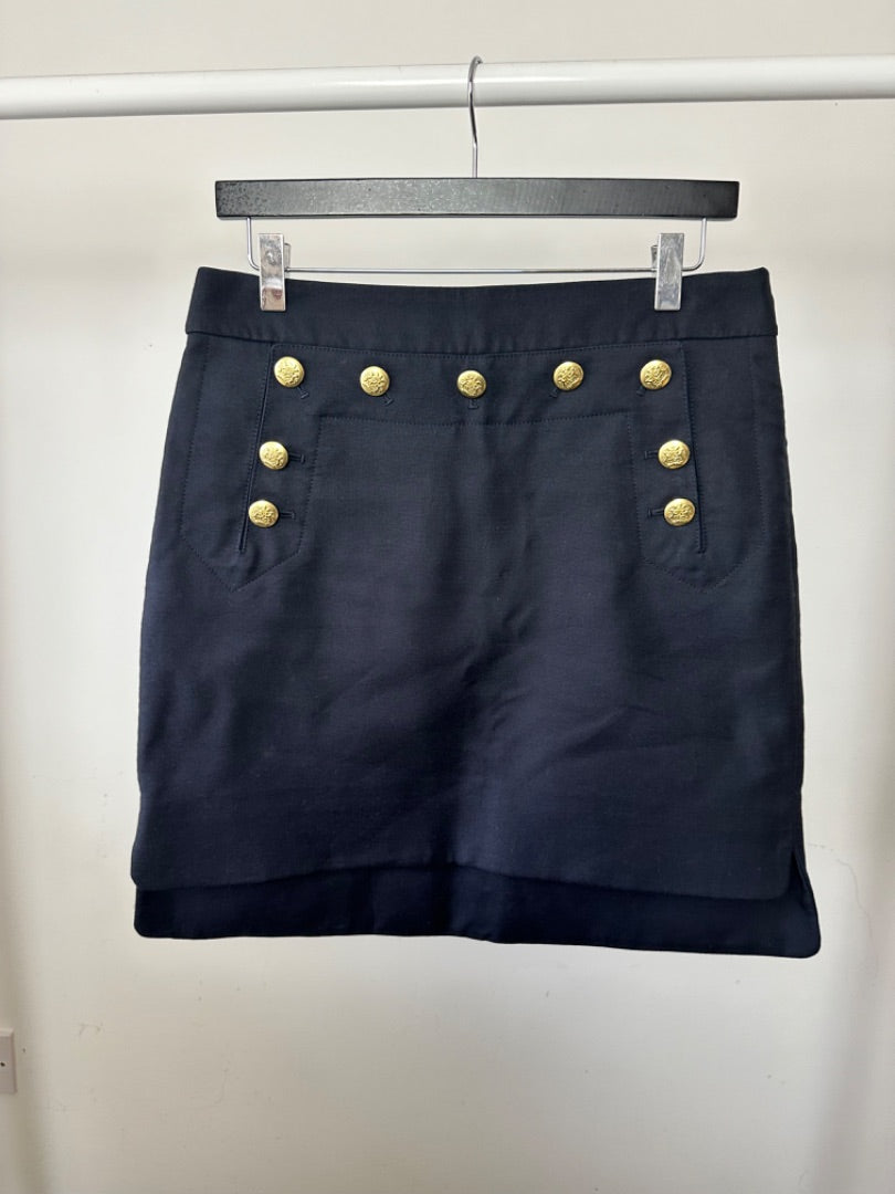 Joseph Navy Malo Marine Sailor skirt, Size 38