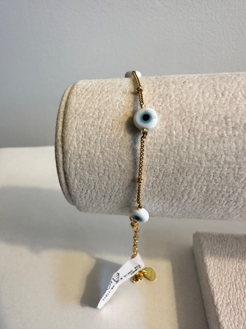 Mishky Gold Eye Chain Bracelet, Size One Size