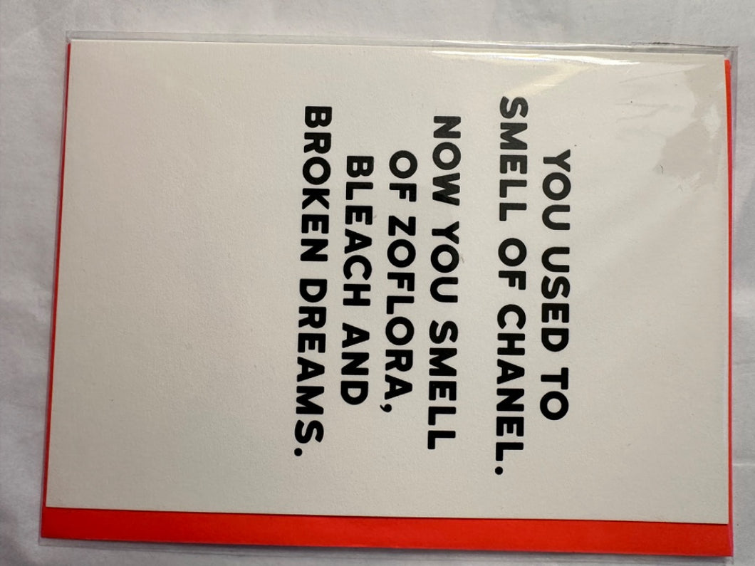 Redback Cards White Chanel card, Size