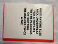 Redback Cards White Underwear card, Size