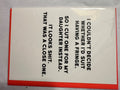 Redback Cards White Fringe card, Size