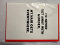 Redback Cards White Murder card, Size