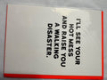 Redback Cards White Hot mess card, Size