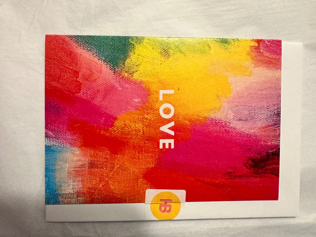 Hanna Buck Multicoloured Love Card, Size 145mm x 105mm