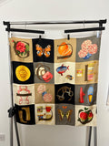 Gucci Multicoloured Vintage silk scarf, Size Medium