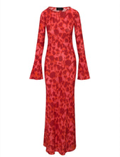 Load image into Gallery viewer, Realisation Par red Floral flared sleeve dress, Size L
