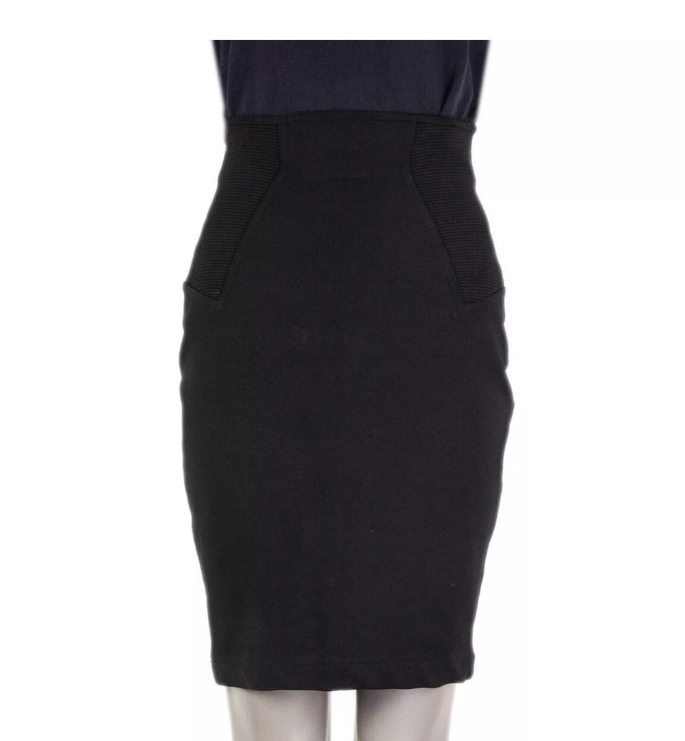 Alaia Black Vintage bodycon skirt, Size Medium