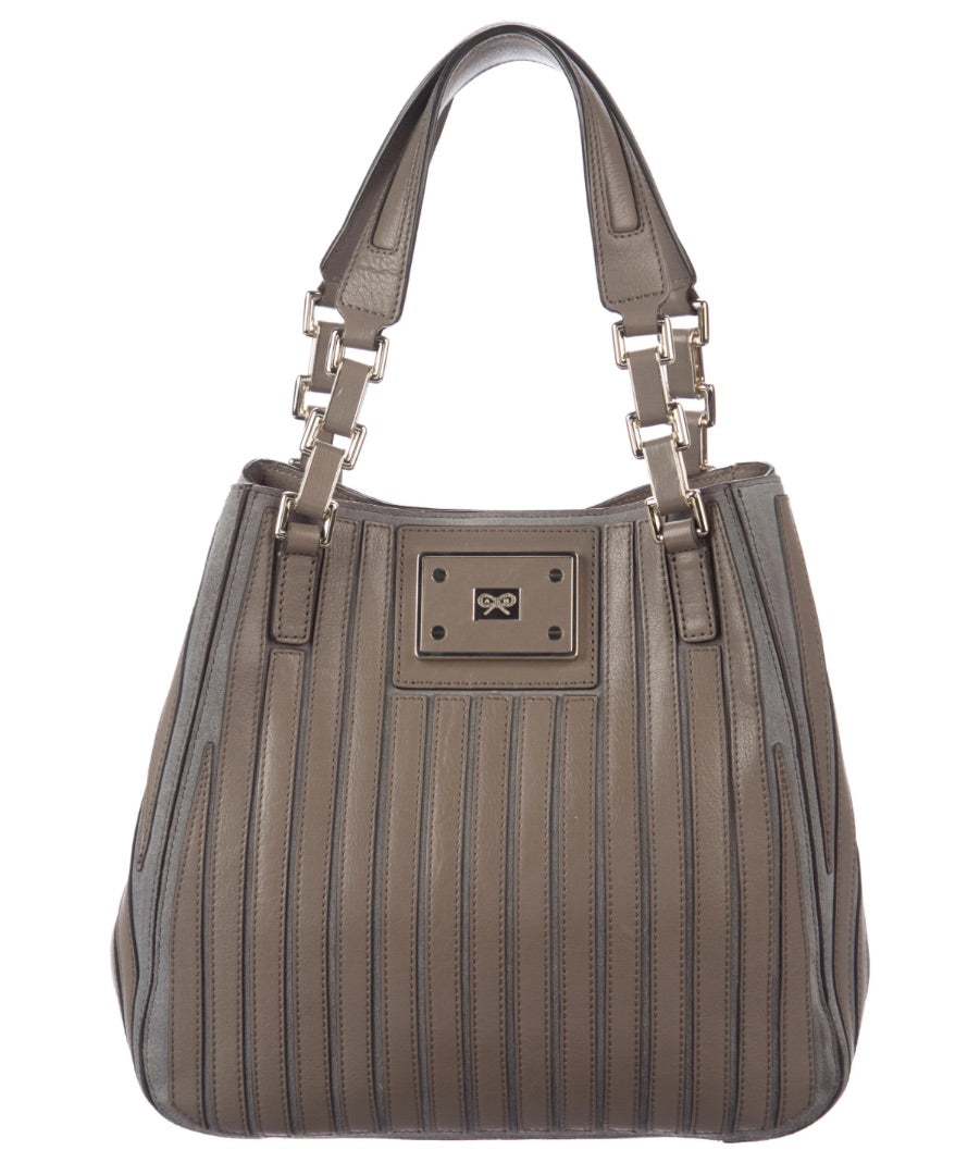 anya hindmarch Grey Belvedere handbag, Size Medium