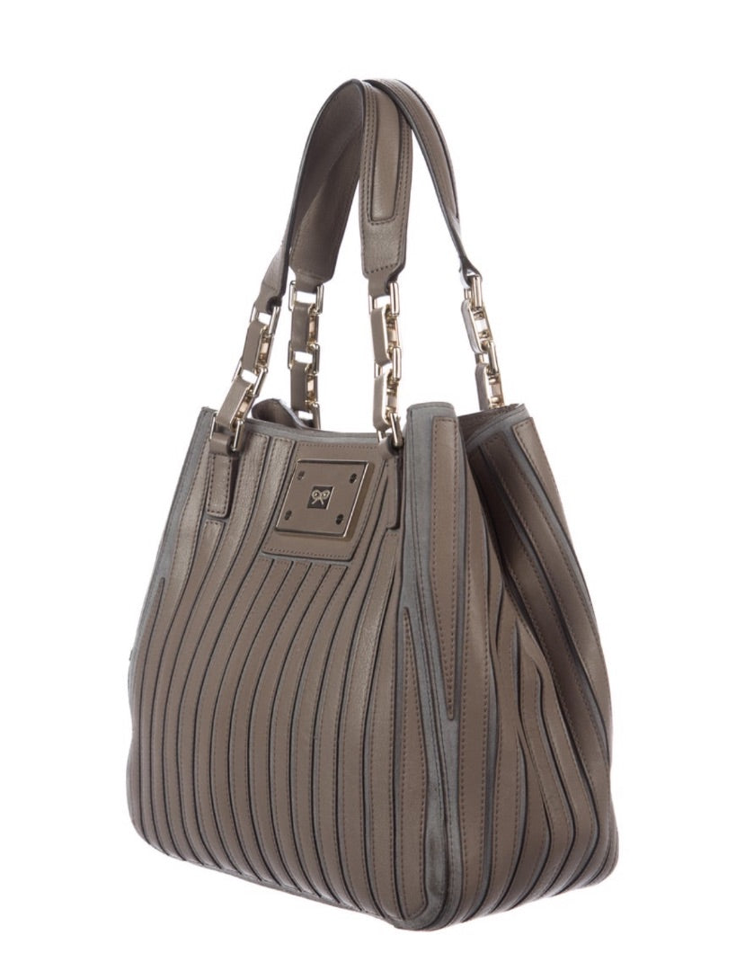 anya hindmarch Grey Belvedere handbag, Size Medium