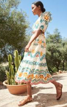 Load image into Gallery viewer, wyse london White Embroidered dress, Size 3
