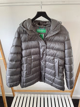 Load image into Gallery viewer, Benetton Charcoal Quilted Jacket, Size 14

