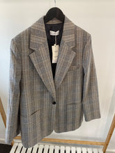 Load image into Gallery viewer, Mango Multicoloured Check Wool Jacket, Size Large
