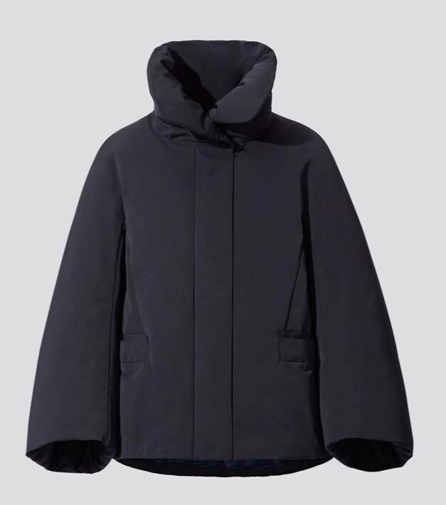 Jil Sander X Uniqlo Navy Blue Hybrid padded jacket, Size Small